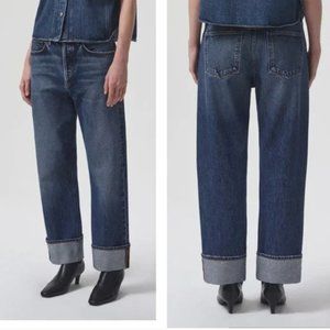 Agolde Fran Low Slung Straight Jeans In Control Size 28 Excellent Condition